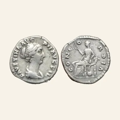 FAUSTINA II (Augusta, 147-175). Denarius. Rome.