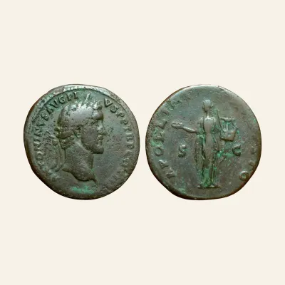 Antoninus Pius Æ Sestertius. Rome, AD 140-144.