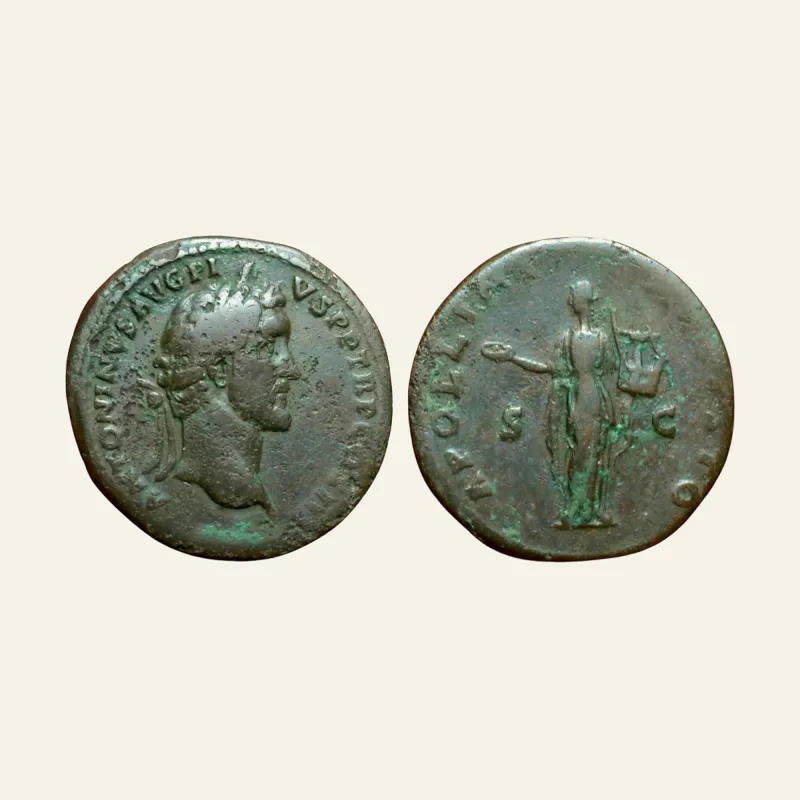 Antoninus Pius Æ Sestertius. Rome, AD 140-144.