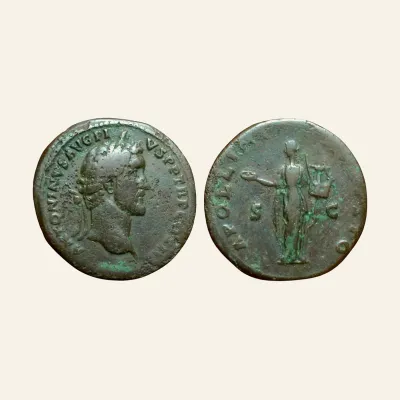 Antoninus Pius Æ Sestertius. Rome, AD 140-144.