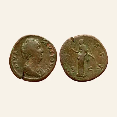 DIVA FAUSTINA I. (138-140). AE Sestertius. Rome.