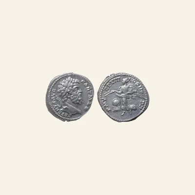 Reverse, of the denarius, for Septimius Severus (193-211) AR Denarius. Rome 200, mint of Rome, 193-211