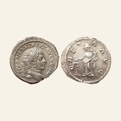Caracalla. AD 198-217. AR Denarius. Rome mint. Struck AD 212-213.