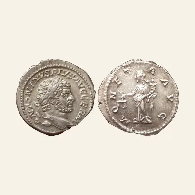Caracalla. AD 198-217. AR Denarius. Rome mint. Struck AD 212-213.