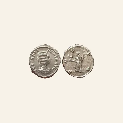 JULIA DOMNA (Augusta, 193-217). Denarius. Rome.