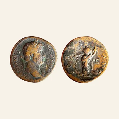 Hadrian augustus, 117–138 AE Sestertius 134-138 (25.55 g , 33 mm)