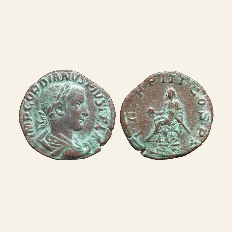 Gordian III, 238-244. AE Sestertius, Rome, 240.