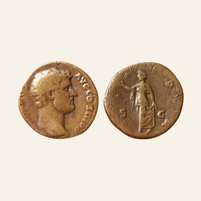 HADRIAN, A.D. 117-138. AE as, Rome mint, ca. A.D. 134-138.