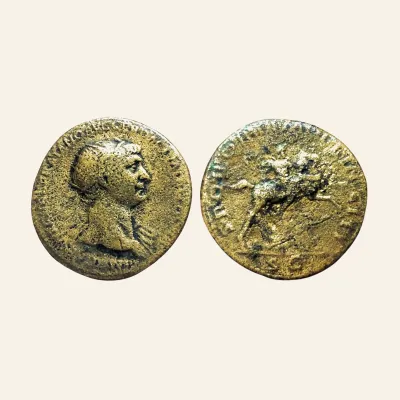 Reverse, of the dupondius, for Trajan. AD 98-117. Æ dupondius (27mm, 11.71 g). Rome mint. AD 107-109., mint of Rome, 98-117