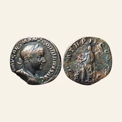 Gordian III augustus, 238 – 244. Sestertius 240, Æ 20.17 g.