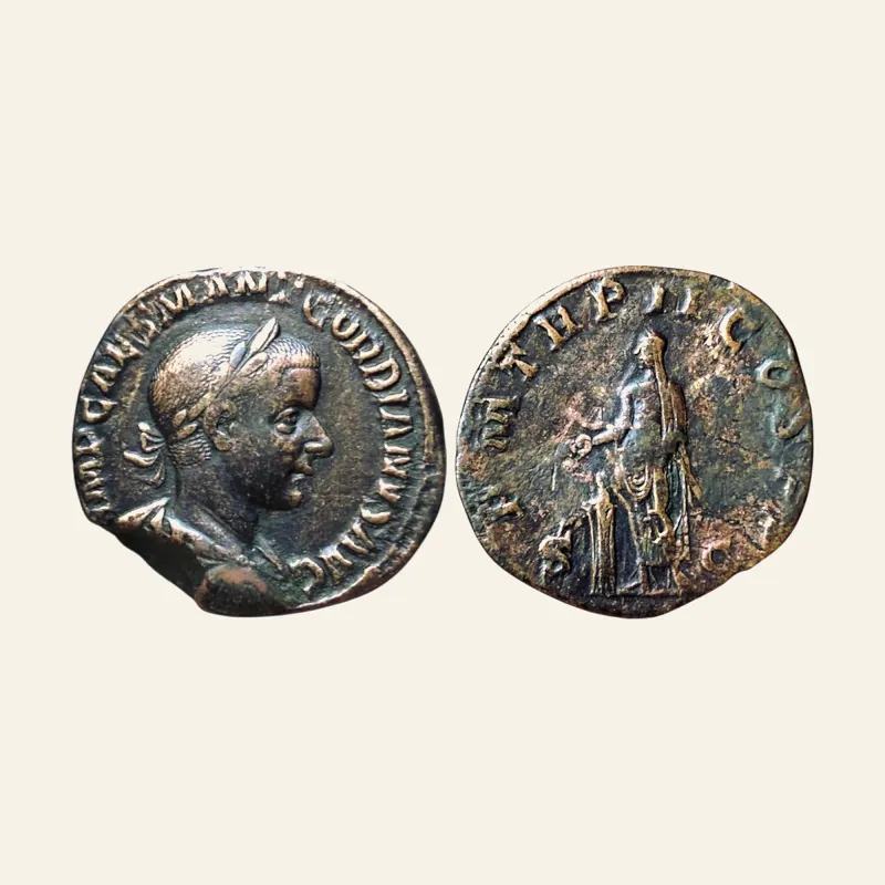 Gordian III augustus, 238 – 244. Sestertius 240, Æ 20.17 g.