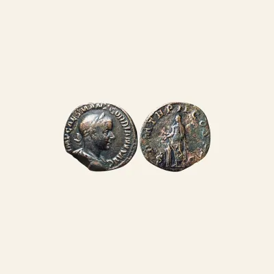 Gordian III augustus, 238 – 244. Sestertius 240, Æ 20.17 g.