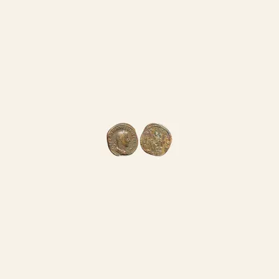 Gordian III Æ Sestertius. Rome, AD 240-244. AETERNITATI