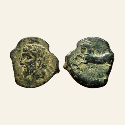 Numidia Micipsa, Kings of. Micipsa. AE26 Circa 148-118 BC.