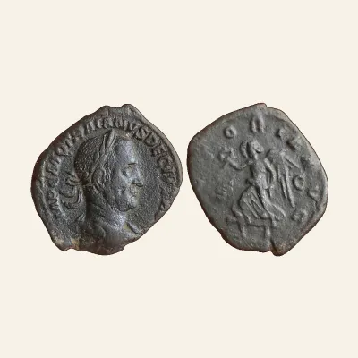 Reverse, of the sestertius, for Trajan Decius, 249 – 251 AE Sestertius 249-251, 249 – 251