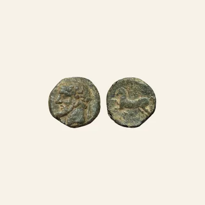 KINGS OF NUMIDIA. AE Unit. Massinissa or Micipsa. 148-118 BC. Punic