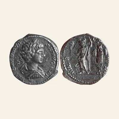Caracalla AR Denarius. Rome, AD 198.