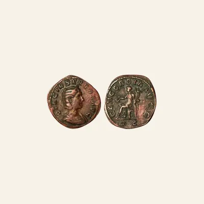 Otacilia Severa AE Sestertius 244-249. CONCORDIA