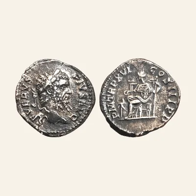Avers, du denarius, pour Septimius Severus AR Denarius. Rome, AD 201-210., atelier de Rome, 201-210, RIC RIC IV 221