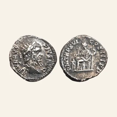 Reverse, of the denarius, for Septimius Severus AR Denarius. Rome, AD 201-210., mint of Rome, 201-210