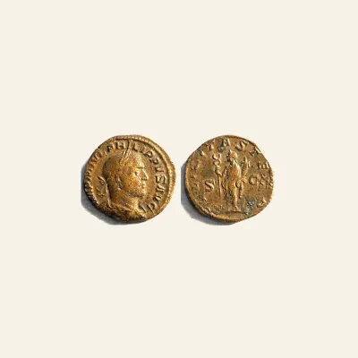 PHILIP I. 244-249 AD. Æ Sestertius (29mm, 17.7 gm). Struck 244-249 AD.