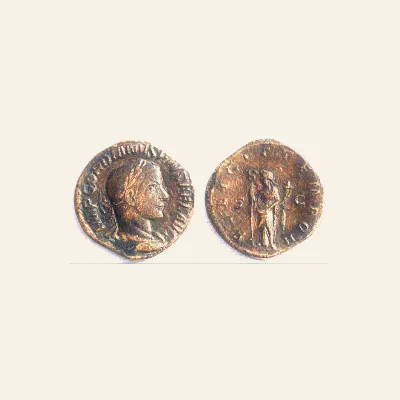 Gordian III Æ Sestertius. Rome, AD 244. FELICIT TEMPOR