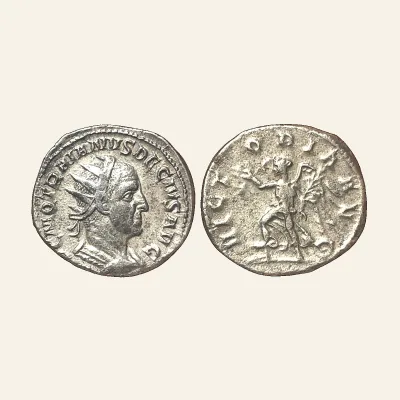 Avers, du antoninianus, pour Trajan Decius (AD 249-251). AR antoninianus (22mm, 4.03 gm). Rome., atelier de Rome, 249-251...