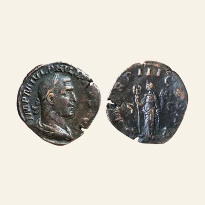 Philip I (244-249 AD) Rome,AE Sestertius