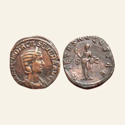 Otacilia Severa, Augusta, 244-249. AE Sestertius, Rome, 248.