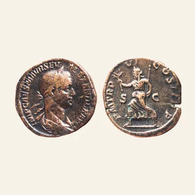 Avers, du sestertius, pour Severus Alexander augustus, 222–235 AE Sestertius 228, 19.21 g., 222–235, RIC RIC 479