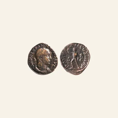 Reverse, of the sestertius, for Severus Alexander, 222-235. Sestertius (30 mm, 22.60 g,), Rome, 232., mint of Rome, 222-235