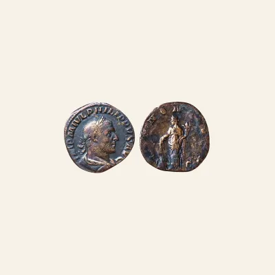 Philip I. AD 244-249. Æ Sestertius Rome mint, AD 246-24.