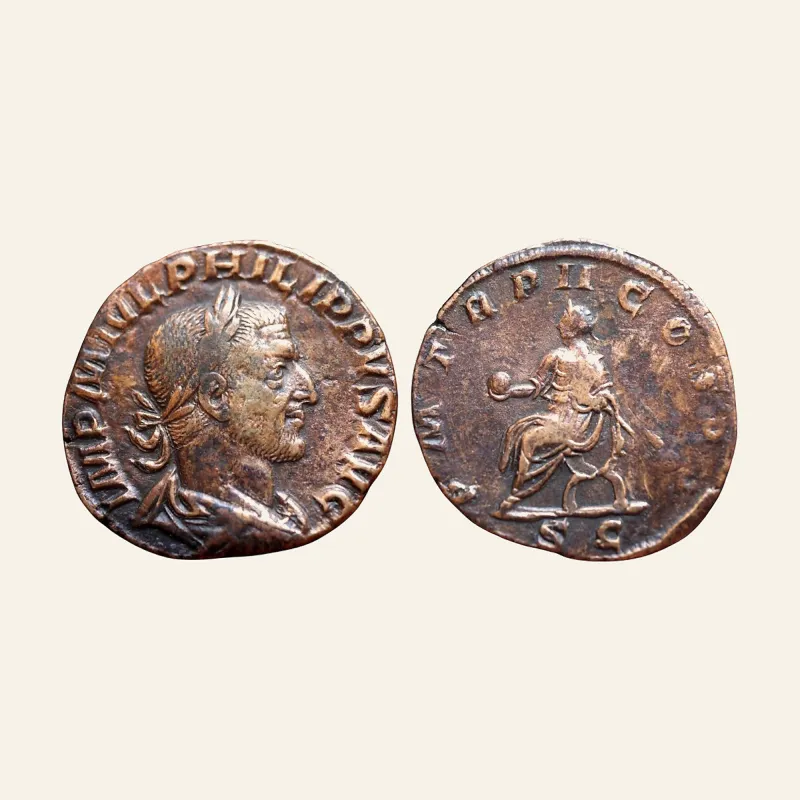 Philip I, 244 – 249 AE Sestertius 245