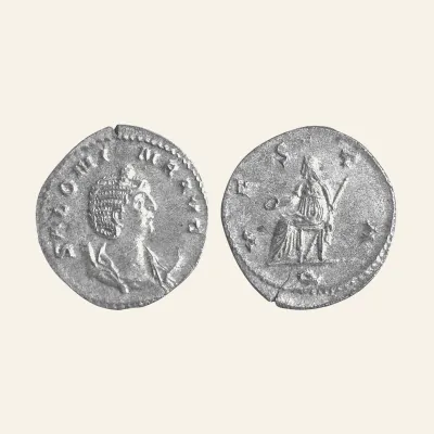 Reverse, of the antoninianus, for SALONINA, wife of Gallienus. Augusta, 254-268 AD. AR Antoninianus, mint of Rome, 268 AD