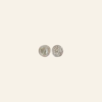 Reverse, of the antoninianus, for Divus Valerian II. Died AD 258. AR Antoninianus. Rome mint.AD 255/6-257., mint of Rome