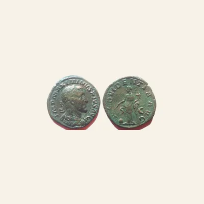 Reverse, of the sestertius, for Maximinus I, 235-238. AE Sestertius (21.36 g,), Rome, 236., mint of Rome, 235-238
