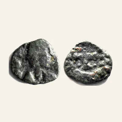 Reverse, for VANDALS. Hilderic. 523-530. Æ Nummus (10mm, 0.8 g, 12h). Carthage mint., mint of Carthage, 523-530