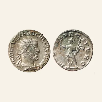 Avers, du antoninianus, pour Trebonianus Gallus AR Antoninianus. Antioch, AD 251-253., atelier de Antioch, 251-253, RIC RIC...
