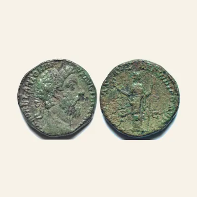 Avers, du sestertius, pour Marcus Aurelius AE Sestertius., RIC RIC 1227 Cohen 184v