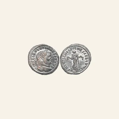 Reverse, of the follis, for Diocletian. AD 284-305. Æ follis. Carthage mint, 1st officina., mint of Carthage, 284-305