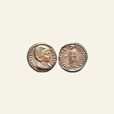 Reverse, of the follis, for HELENA (Augusta, 324-328/30). follis. Rome., mint of Rome, 324-328