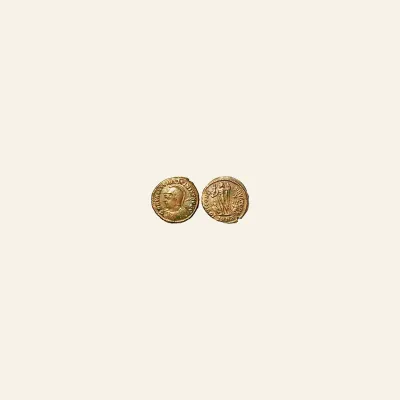 Reverse, of the follis, for LICINIUS II, Caesar. 317-324 AD. Æ follis (19mm, 3.04 gm). Heraclea mint. 321-324 AD., 324 AD