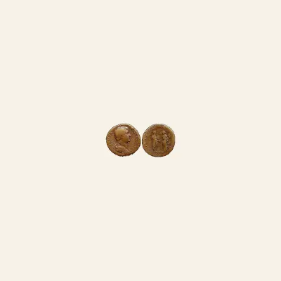 Reverse, of the as, for Hadrian Æ as. Rome, AD 124-128. SALVS, mint of Rome, 124-128
