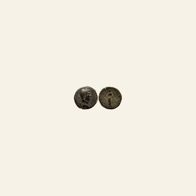 Reverse, of the as, for Hadrian Æ as. Rome, AD 124-128. SALVS, mint of Rome, 124-128