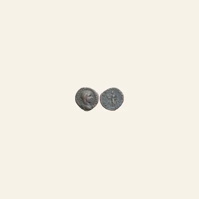 Reverse, of the antoninianus, for Gordian III. Antoninianus. 240 AD. Rome. VIRTVS, mint of Rome, 240 AD