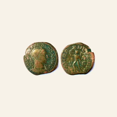 Reverse, of the sestertius, for SEVERUS ALEXANDER (222-235). Sestertius. Rome., mint of Rome, 222-235
