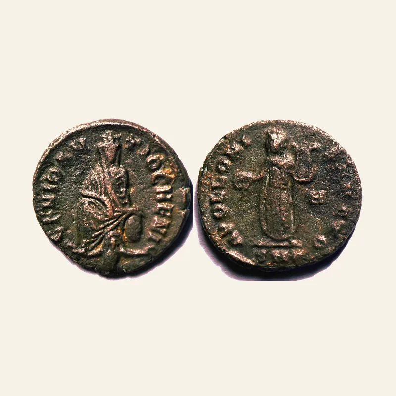 Obverse, for Time of Maximinus II Æ 15mm. Antioch, AD 310-313. 'Persecution issue'., mint of Antioch, 310-313