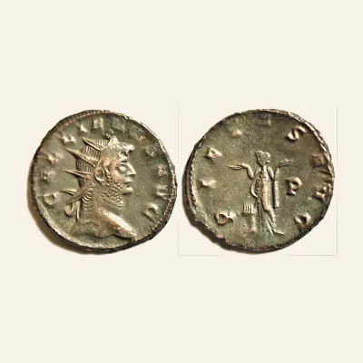 Avers, du antoninianus, pour GALLIENUS (253-268). Antoninianus. Mediolanum., 253-268, RIC RIC 507