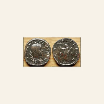 Reverse, of the sestertius, for Philip II (247-249), Sestertius, Rome, AD 246-249, AE, g 23,10, mm 31,, mint of Rome, 247-249