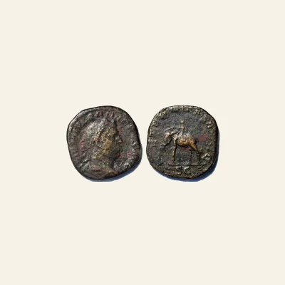 Reverse, of the sestertius, for Philip I (244-249), Sestertius, Rome, AD 244-249, AE (g 15,02 mm 30),, mint of Rome, 244-249